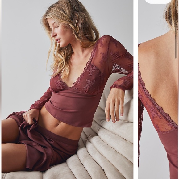 NWT Free People Half Slip in Cinnamon Rose - Picture 4 of 9